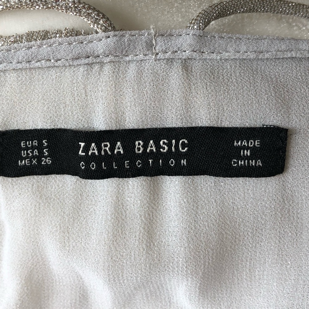 Zara Basic Collection Silver Party Dress - image 6